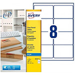 AVERY Pochette de 200 étiquettes jet d’encre invisible 99.1X67.7 J8565