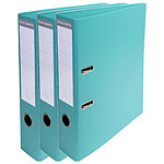 EXACOMPTA Classeur à levier PVC A4 dos de 70mm - Vert clair x 3
