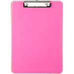 MAUL Porte-bloc à pince MAULneon, A4, rose transparent
