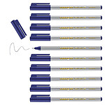 EDDING Feutre fin 89 bleu 0,3 mm x 10