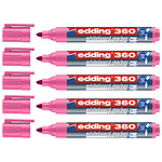 EDDING Marqueur pour Tableaux blancs 360 Rose Pointe Ronde 1,5-3 mm x 5
