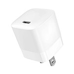 Jaym Chargeur Secteur Rapide USB-C 30W 3A PD Prise US Blanc
