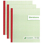 EXACOMPTA Manifold Livraisons 21x18 cm 50 Feuillets Tripli Autocopiants x 3