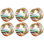 TESA Rouleau Adhésif Double Face Pro Nature 5mx50mm Sols Tapis x 6 TESA Rouleau Adhésif Double Face Pro Nature 5mx50mm Sols Tapis x 6