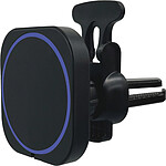 BigBen Connected Chargeur à induction 2 en 1 MagSafe 15W avec Support voiture Grille Aération Noir