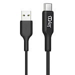 Jaym Câble de Charge et Synchronisation de donnée USB vers Type-C 2,4A 1M Noir