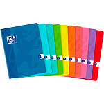 OXFORD Cahier Piqué 17 x 22cm Quadrillé 5x5 96 pages 90g coloris aléatoires x 10