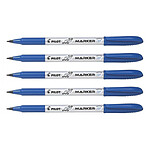 PILOT Marqueur CD-DVD Begreen Pointe Moyenne Bleu x 5