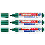 EDDING Marqueur pour Tableaux Blancs 660 Vert Pointe Ronde 1,5-3 mm x 3 EDDING Marqueur pour Tableaux Blancs 660 Vert Pointe Ronde 1,5-3 mm x 3