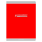 CONQUÉRANT Cahier conquérant classique agrafé 24 x 32 cm 96P 90G grands carreaux rouge x 40