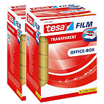 TESA Pack 6 Rubans Adhésif tesaFILM Transparent 25 mm x 66 m x 2