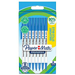 PAPER MATE Stylo à bille Kilometrico, blister de 8, bleu PAPER MATE Stylo à bille Kilometrico, blister de 8, bleu