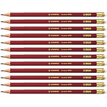 STABILO Crayon Papier Swano bout gomme HB x 12 STABILO Crayon Papier Swano bout gomme HB x 12