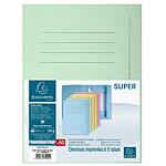 EXACOMPTA Paquet 50 chemises imprimées 3 rabats SUPER 210 - 24x32cm - Couleurs assorties EXACOMPTA Paquet 50 chemises imprimées 3 rabats SUPER 210 - 24x32cm - Couleurs assorties