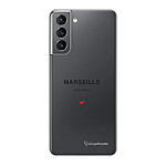 LaCoqueFrançaise Coque Samsung Galaxy S21 5G 360 intégrale transparente Motif Marseille mon amour Tendance .