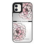 LaCoqueFrançaise Coque iPhone 12 Mini miroir Rose Pivoine Design .