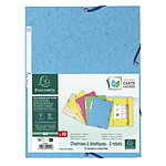 EXACOMPTA Pack 10 Chemises 3 rabats à élastiques CL 400g - A4 - Couleurs assorties pastels x 5 EXACOMPTA Pack 10 Chemises 3 rabats à élastiques CL 400g - A4 - Couleurs assorties pastels x 5
