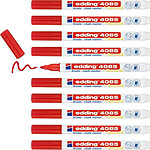 EDDING Marqueur Craie Liquide 4085 Rouge Pointe Ronde 1-2 mm x 10