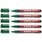 EDDING Marqueur Permanent 370 Pointe Fine Vert 1 mm x 5 EDDING Marqueur Permanent 370 Pointe Fine Vert 1 mm x 5