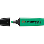 STABILO Surligneur BOSS ORIGINAL Rechargeable Pointe Biseautée 2-5 mm Turquoise x 10