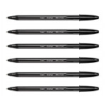 BIC Stylo Bille Cristal Exact Pointe Ultra Fine Noir x 6