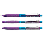 PENTEL Porte-mines Q-Erase, 0,5 mm, violet/bleu x 3
