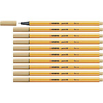 STABILO Stylo-Feutre POINT 88 Pointe Fine 0,4 mm ocre clair x 10