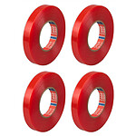 TESA Ruban Adhésif Double Face 4965 Spécial Plastique 19 mm x 50 m Incolore x 4 TESA Ruban Adhésif Double Face 4965 Spécial Plastique 19 mm x 50 m Incolore x 4