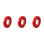 TESA Ruban Adhésif Double Face 4965 Spécial Plastique 19 mm x 50 m Incolore x 3 TESA Ruban Adhésif Double Face 4965 Spécial Plastique 19 mm x 50 m Incolore x 3