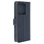 Avizar Étui pour Xiaomi Redmi Note 13 5G Portefeuille et Support Vidéo Bleu nuit