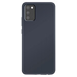 Jaym Coque pour Samsung Galaxy A03s Premium Silicone Microfibre Bleu
