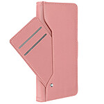 Avizar Étui pour Samsung Galaxy A25 5G Clapet Multi-rangement Support Vidéo Rose clair