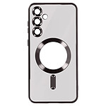 Avizar Coque MagSafe pour Samsung Galaxy S24 Silicone Protection Caméra Noir