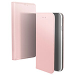 Jaym Étui Folio pour Apple iPhone 13 Mini Magnétique Fonction Stand Rose champagne