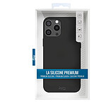 Jaym Coque Magsafe pour Apple iPhone 15 Pro Premium Silicone Microfibre Noir