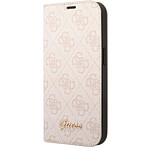Guess Étui Folio pour iPhone 14 Pro Imprimé 4G Tendance Rose Guess Étui Folio pour iPhone 14 Pro Imprimé 4G Tendance Rose