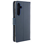 Avizar Étui pour Samsung Galaxy A55 Cuir Véritable Portefeuille Support Vidéo Bleu nuit