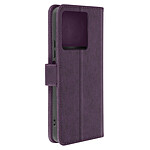 Avizar Étui pour Xiaomi Redmi Note 13 5G Portefeuille et Support Vidéo Violet foncé
