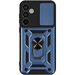 Mayaxess Coque pour Samsung Galaxy A55 Bague Support Cache Caméra Coulissant Bleu nuit