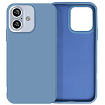 Avizar Coque pour iPhone 16 Plus Semi-rigide Soft-touch Anti-traces Bleu clair
