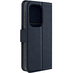 Avizar Étui pour Xiaomi Redmi Note 13 Pro 4G Portefeuille et Support Vidéo Bleu nuit