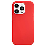 Jaym Coque Magsafe pour Apple iPhone 12 / 12 Pro Premium Silicone Microfibre Rouge