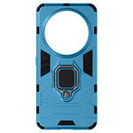 Avizar Coque pour Xiaomi 14 Ultra Anneau Support Bi-matière Antichoc Bleu clair