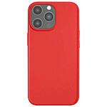 Jaym Coque pour Apple iPhone 12 Pro Max Premium Silicone Microfibre Rouge