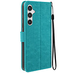 Mayaxess Étui pour Samsung S24 Portefeuille Fonction Support avec Dragonne Turquoise Mayaxess Étui pour Samsung S24 Portefeuille Fonction Support avec Dragonne Turquoise