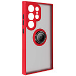 Avizar Coque pour Galaxy S24 Ultra Antichoc avec Bague Support Métallique