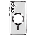 Avizar Coque MagSafe pour Samsung Galaxy S24 Plus Silicone Contour Chromé