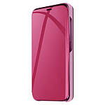 Avizar Étui pour Samsung Galaxy S24 Clapet Effet Miroir Support Stand Violet foncé