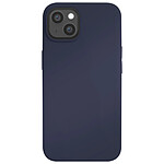 Jaym Coque pour Apple iPhone 13 Mini Premium Silicone Microfibre Bleu