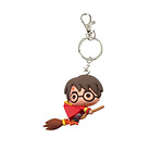 Harry Potter - Porte-clés caoutchouc Harry Potter  & Broomstick 7 cm